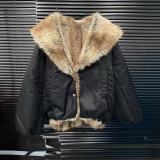 Winter Women's Faux Fur Oversized Jacket with Large Collar
