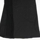 Women's Party Chic Sexy Strap Slim Fit Black Mermaid Maxi Evening Dress