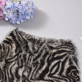 Autumn Women's Trendy Printed Fringe Leopard Shorts