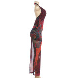Autumn Women's Chic Street Style V-Neck Sleeveless Halter Low Back Slim Dress