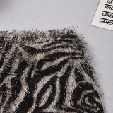 Autumn Women's Trendy Printed Fringe Leopard Shorts