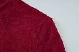 Women Summer Jacquard Bodysuit and Gathered Ribbon Irregular Skirt Two-Piece Set