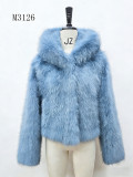 Women Winter Pink Furry Hooded Coat Two-Piece Set