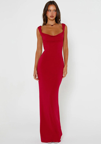 Women Winter Solid Backless Bow Bodycon Dress