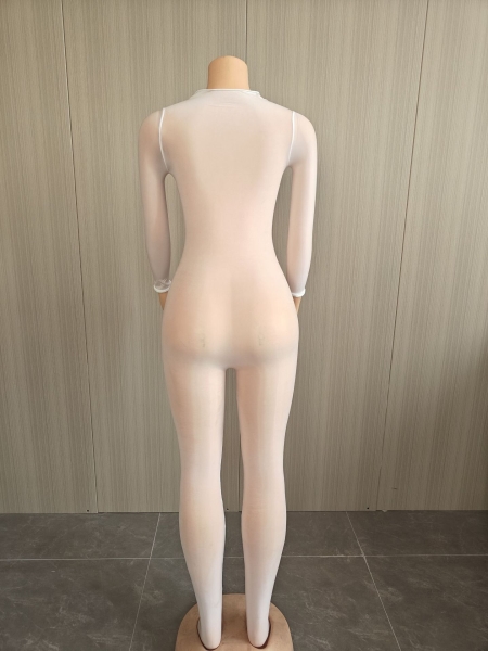 See-Through Seamless Stretch Jumpsuit for Club & Intimate Wear