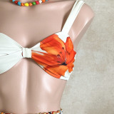 Women Fashion Sexy Printed Two-Piece Bikini Swimwear