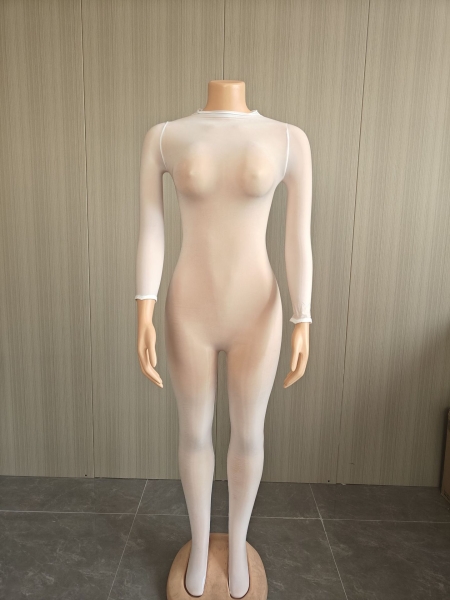 See-Through Seamless Stretch Jumpsuit for Club & Intimate Wear
