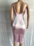 Women Summer Sexy Cut-Out Strap Bodycon Dress