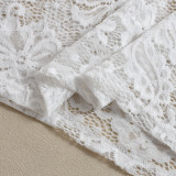 Women Autumn Sexy See-Through Lace-Up Strap Tight-Fitting Bodycon Dress