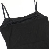 Women Beaded Strap Sexy Party Long Dress