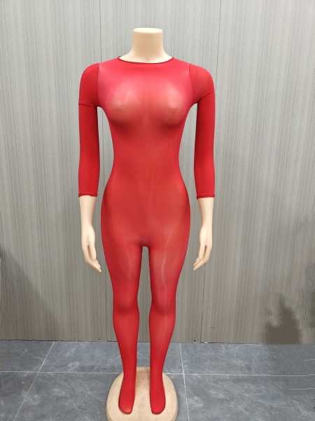 See-Through Seamless Stretch Jumpsuit for Club & Intimate Wear