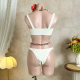 Women Fashion Sexy Printed Two-Piece Bikini Swimwear