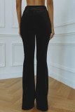 Women Autumn/Winter Long-Sleeved Veet Blazer and Pant Two-Piece Set