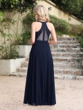 Women V-Neck Sleeveless Slit Sequined Flowy Formal Party Evening Dress（Processing time need 3-6 days）