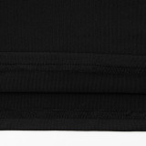 Women High-Neck Off-Shoulder Long-Sleeve See-Through Mesh Patchwork Leaf Dress