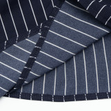 Women Elegant Striped Irregular Bodycon Maxi Dress