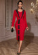 Women Elegant Color Block Formal Party Bodycon Dress