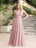 Women V-Neck Sleeveless Slit Sequined Flowy Formal Party Evening Dress（Processing time need 3-6 days）