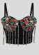 Sexy Rhinestone Tassels Strap Slim-Fit Corset Vest