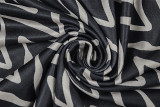 Women's Cut-Out Striped Halter Neck Long Sleeve Printed Bodycon Dress