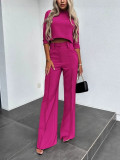 Women's Fashion Chic Casual Long Sleeve Two-Piece Pants Set