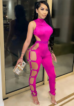 Women's Fashion Sexy Cut-Out Nightclub Tight-Fitting Low Back Jumpsuit Women's Fashion Sexy Cut-Out Nightclub Tight-Fitting Low Back Jumpsuit