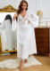 Women Sexy Beach Dress White Cover-up Lace Maxi Dress