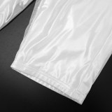 Women Autumn Lace-Up Top and Knee-Length Shorts Two-Piece Set