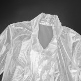 Women Autumn Lace-Up Top and Knee-Length Shorts Two-Piece Set