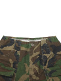 Women Pocket Camouflage Cargo Pants