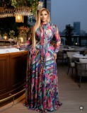 Women Spring/Summer Holidays Printed Maxi Dress
