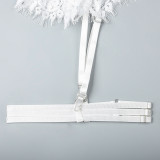 Women Sexy Lace Lace Eyelash Camisole Four-Piece Set Sexy Lingerie