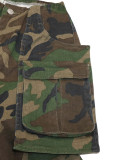 Women Pocket Camouflage Cargo Pants
