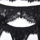 Women Sexy Lace Lace Eyelash Camisole Four-Piece Set Sexy Lingerie