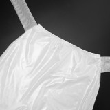 Women Autumn Lace-Up Top and Knee-Length Shorts Two-Piece Set