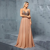 Summer Women's Chic Formal Party Strap Evening Dress