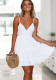 Summer Sexy Low Back Strap Pleated A-Line Midi Dress