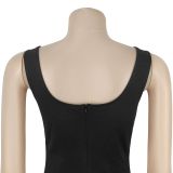 Women's Fashion Chic Elegant Beaded Strap Bodycon Mini Dress