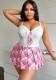 Sexy Plus Size Plaid Skirt Set Role Play Schoolgirl Lingerie