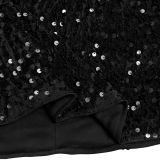 Women's Fashion Chic Sequin Velvet Open Waist Mini Dress