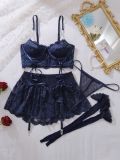 Sexy Chain Patchwork Lace Lingerie Set