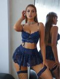 Sexy Chain Patchwork Lace Lingerie Set