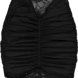 Women's Fashion Sexy Off-Shoulder See Through Lace Evening Dress