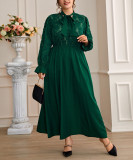 Plus Size Women Spring/Autumn Elegant Dress