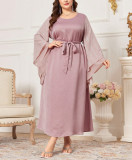Plus Size Women Spring/Autumn Elegant Dress