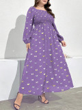 Plus Size Women Spring/Autumn Casual Dress
