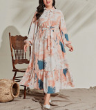 Plus Size Women Spring/Autumn Elegant Dress
