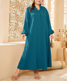 Plus Size Women Spring/Autumn Elegant Dress