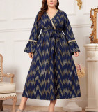 Plus Size Women Spring/Autumn Casual Dress