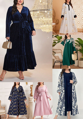 Plus Size Women Spring/Autumn Casual Dress